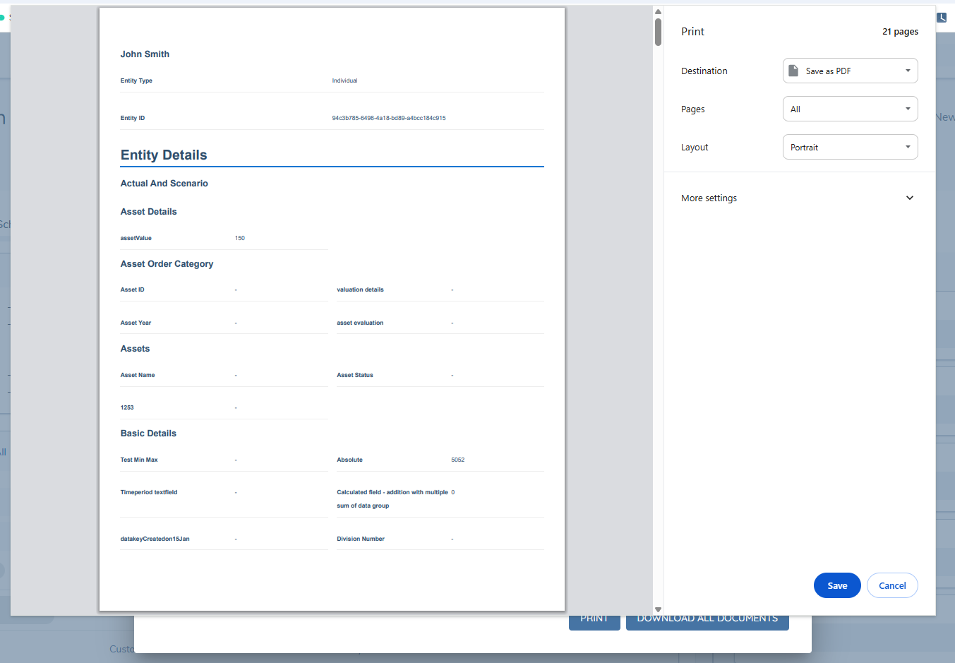 Entity Profile Export 4