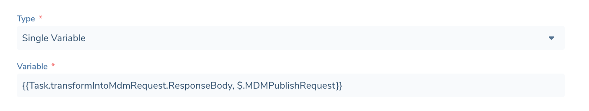 Templated Input - Single Variable