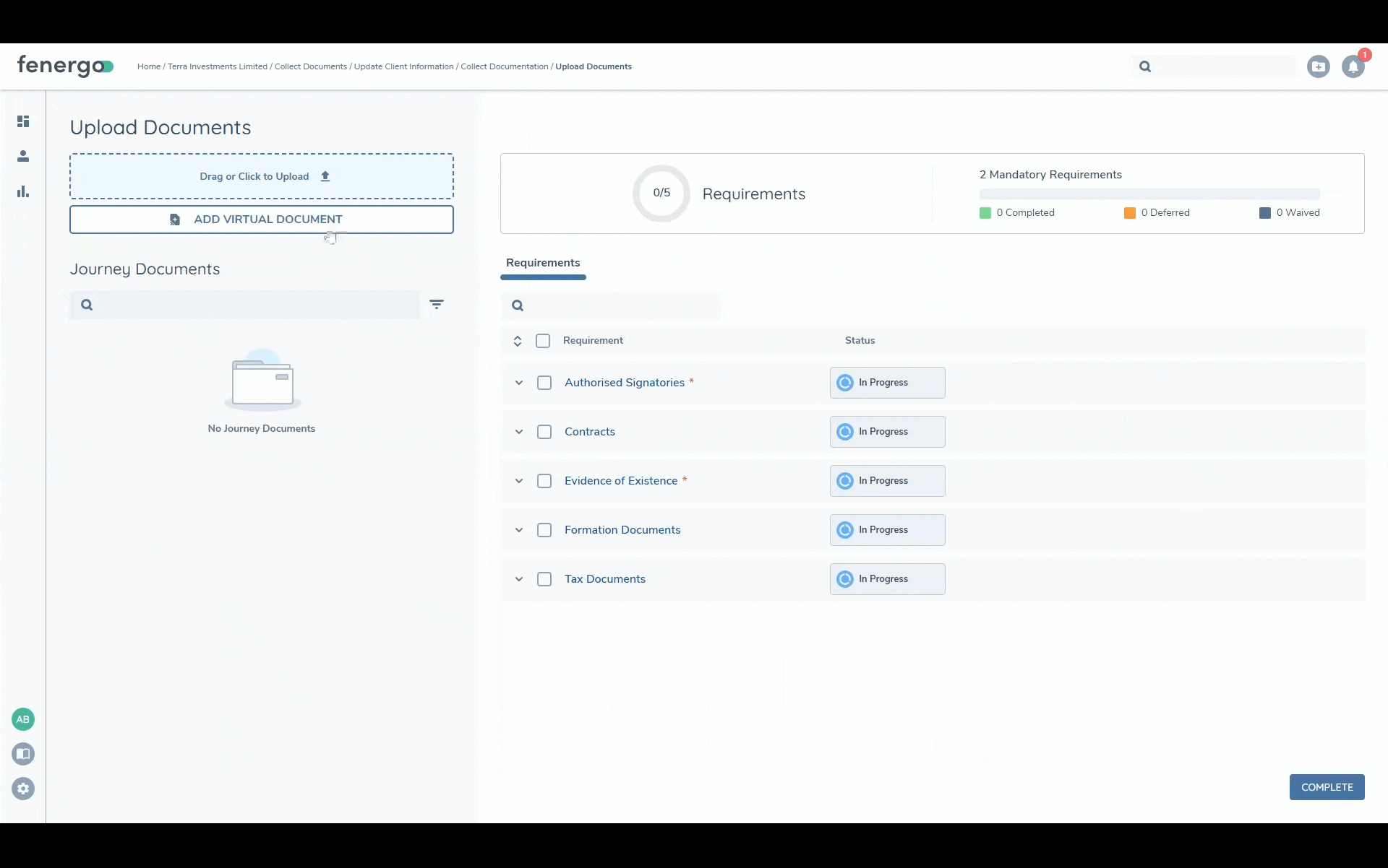 Add Virtual Document