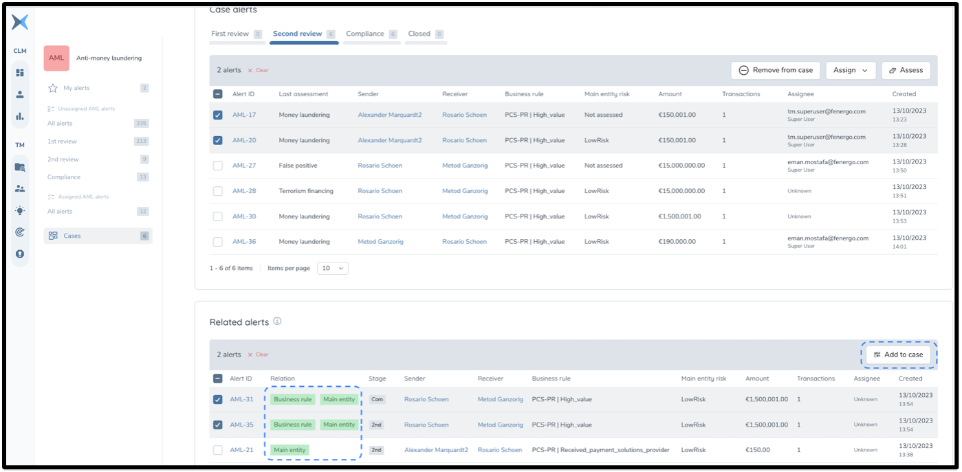 Case Related Parties