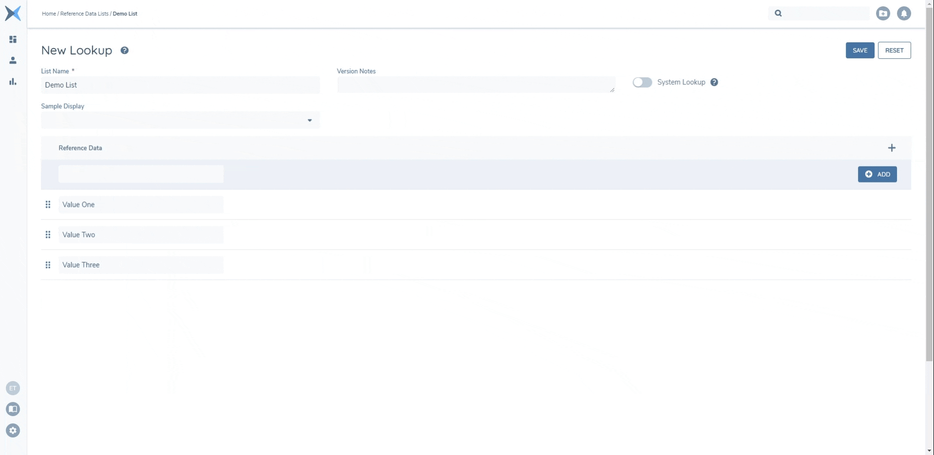 clickAndDragRefDataList