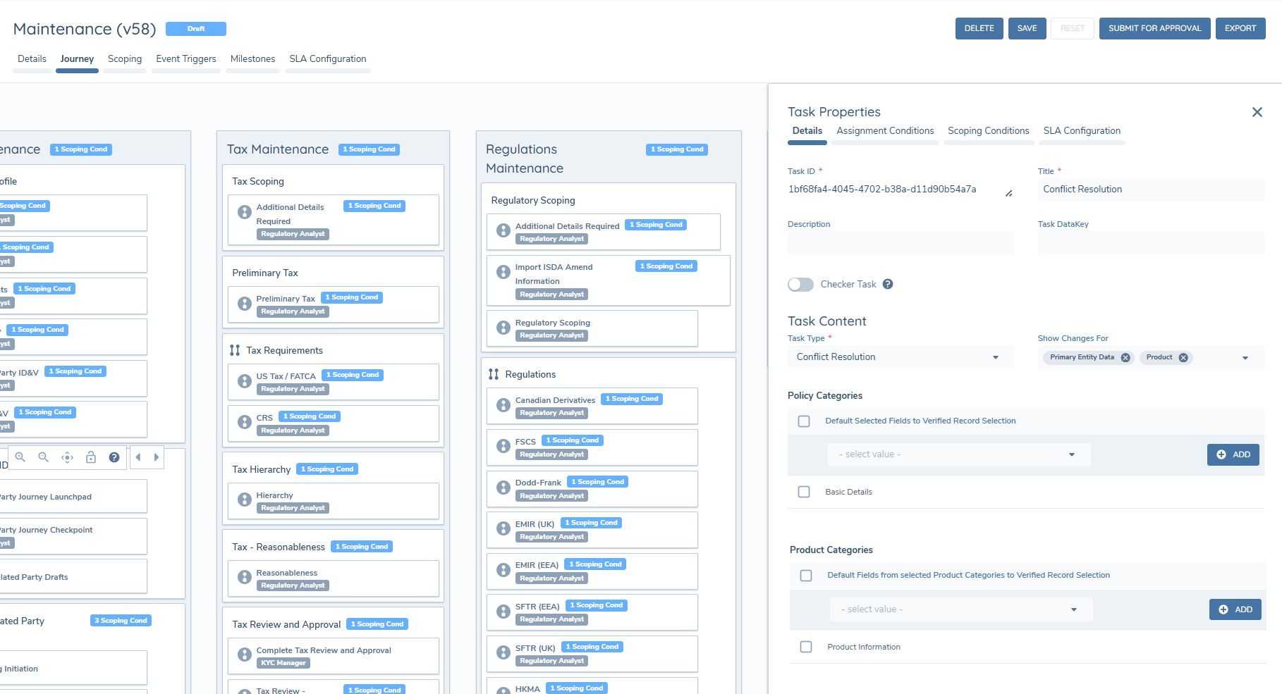 Task Setup in Journey Builder
