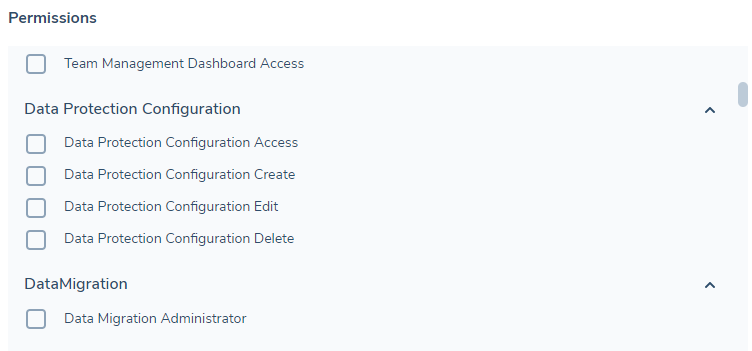 Data Protection Permissions