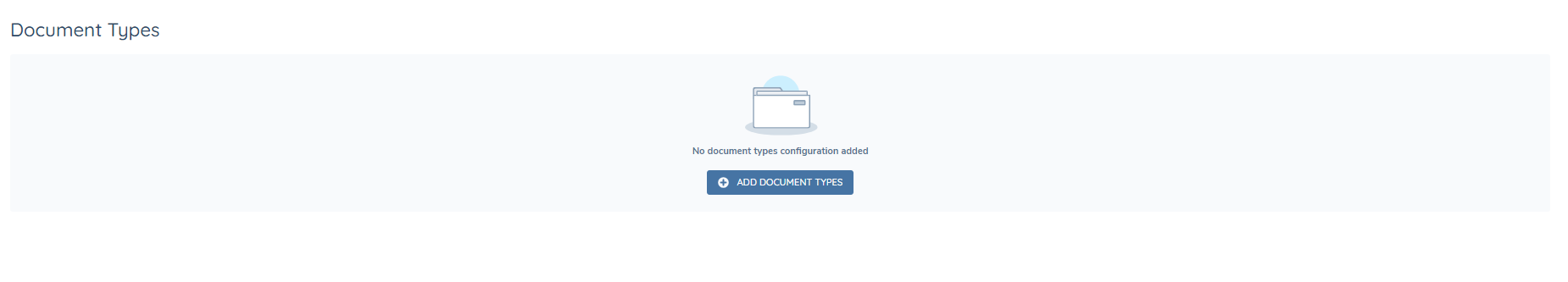 Doc Types Empty State
