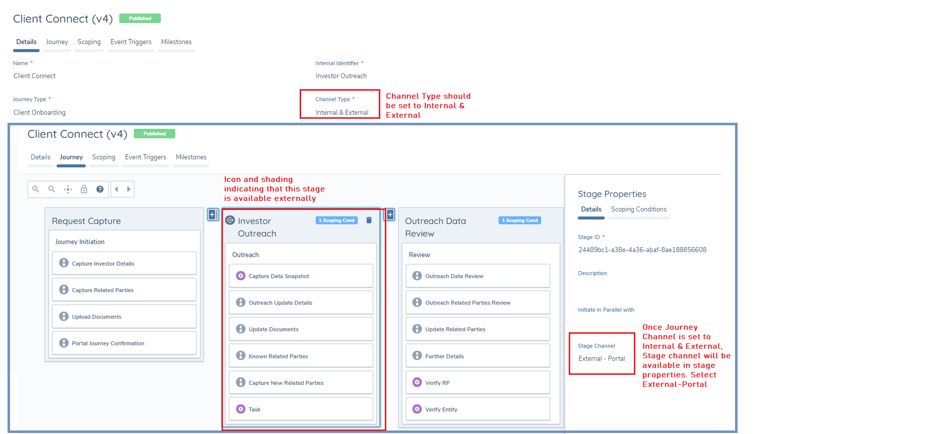 Portal Outreach Journey Configuration