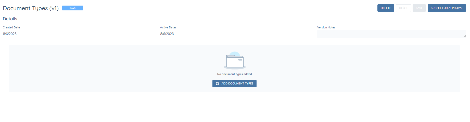 Doc Types Initial Set