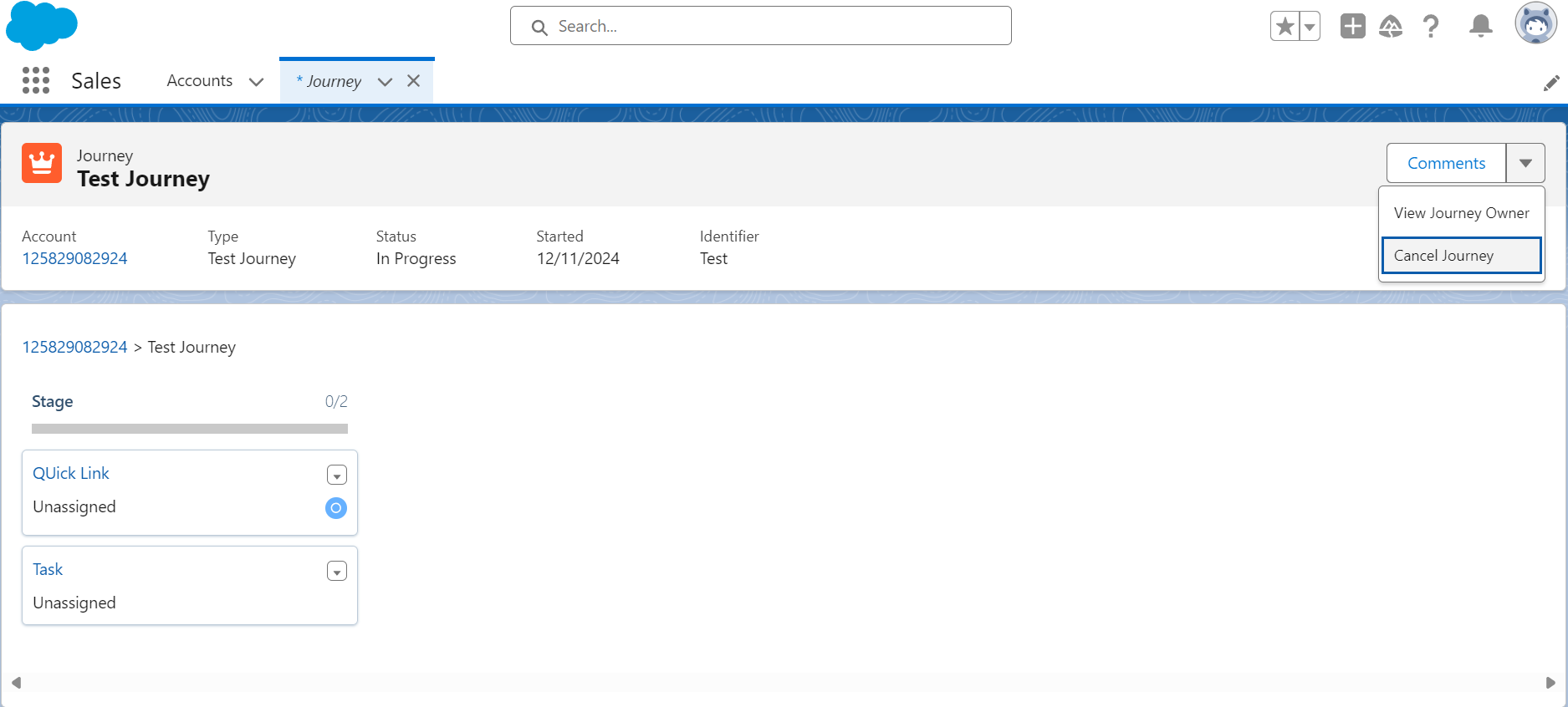 Journey Cancellation View