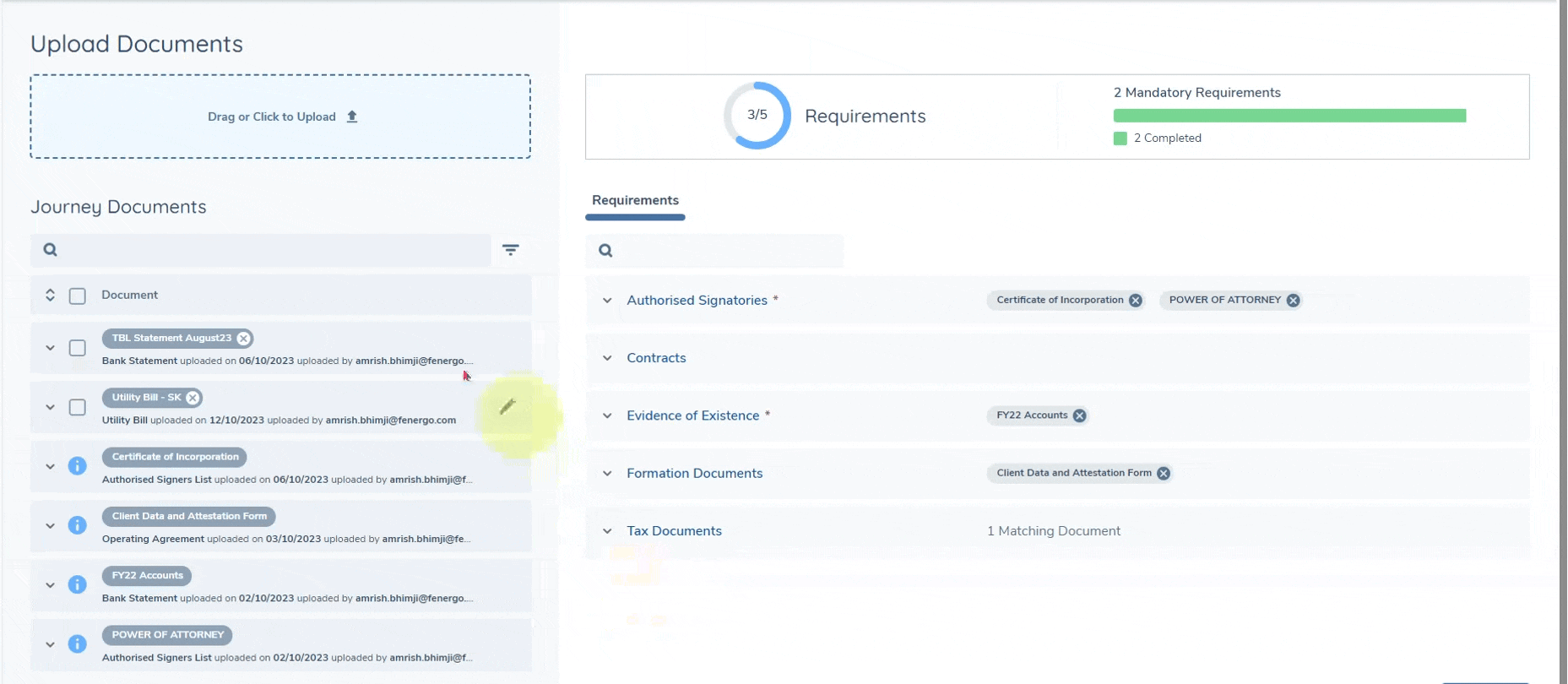Journey Documents Metadata