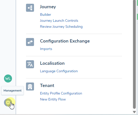 Navigating to Review Journey Scheduling