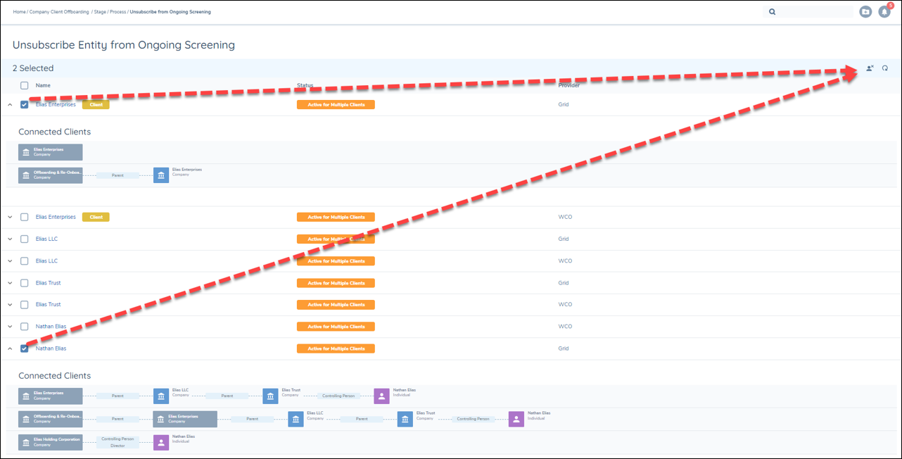 Mark for Unsubscribe