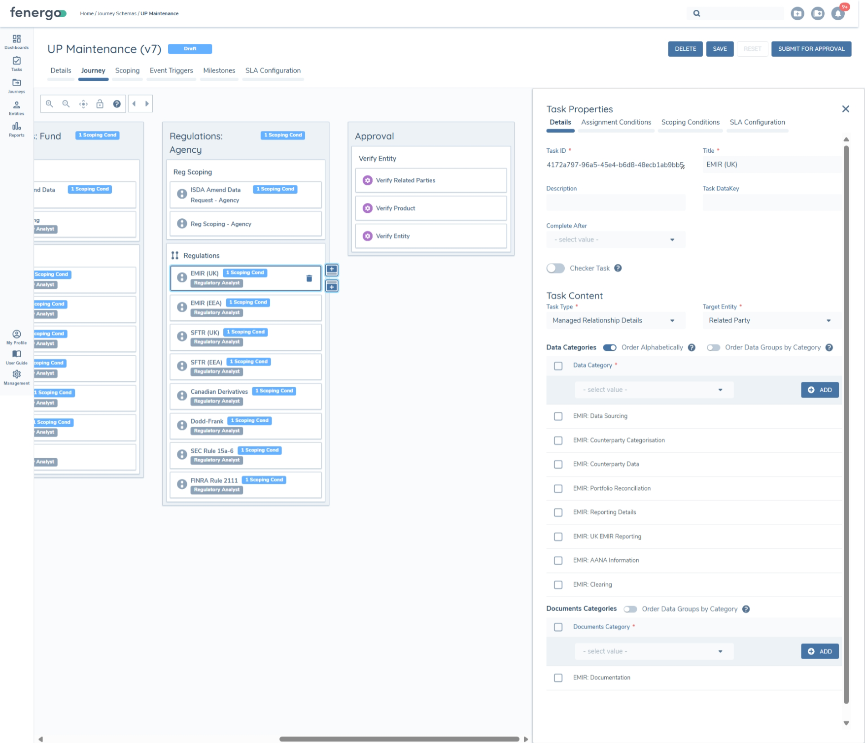 Managed Relationship Details configuration