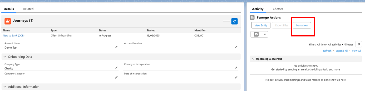 Business Narratives Button
