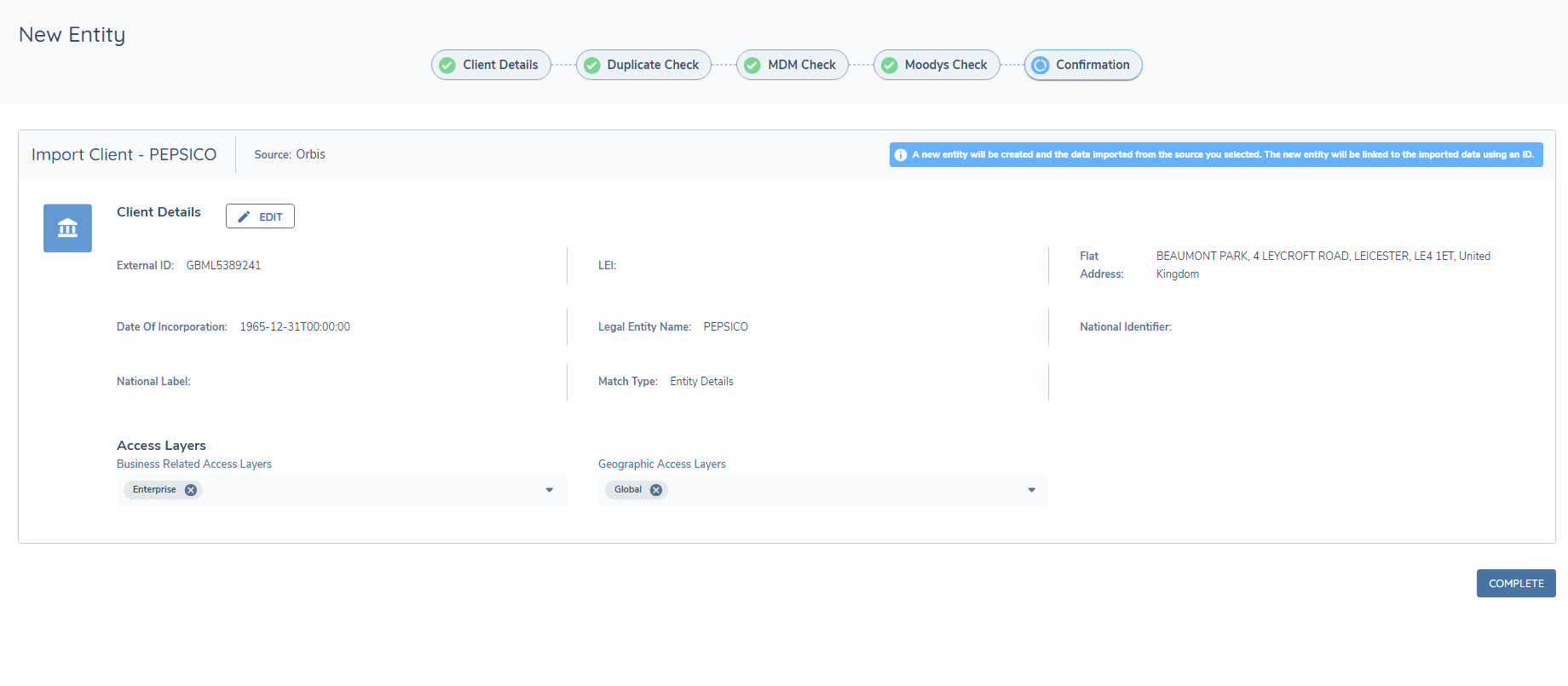 New Request - Duplicate Search