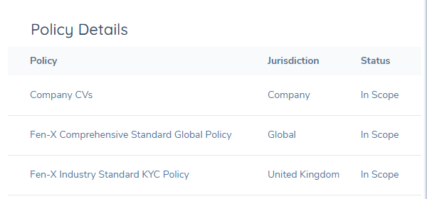 Policy Details Component