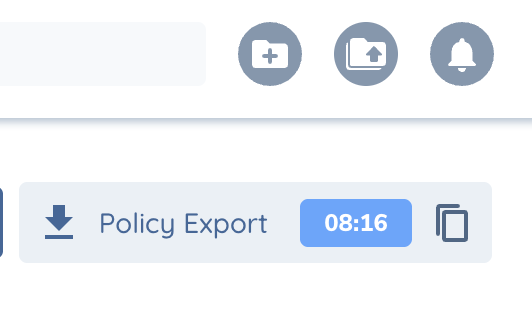 Policy Export Notification