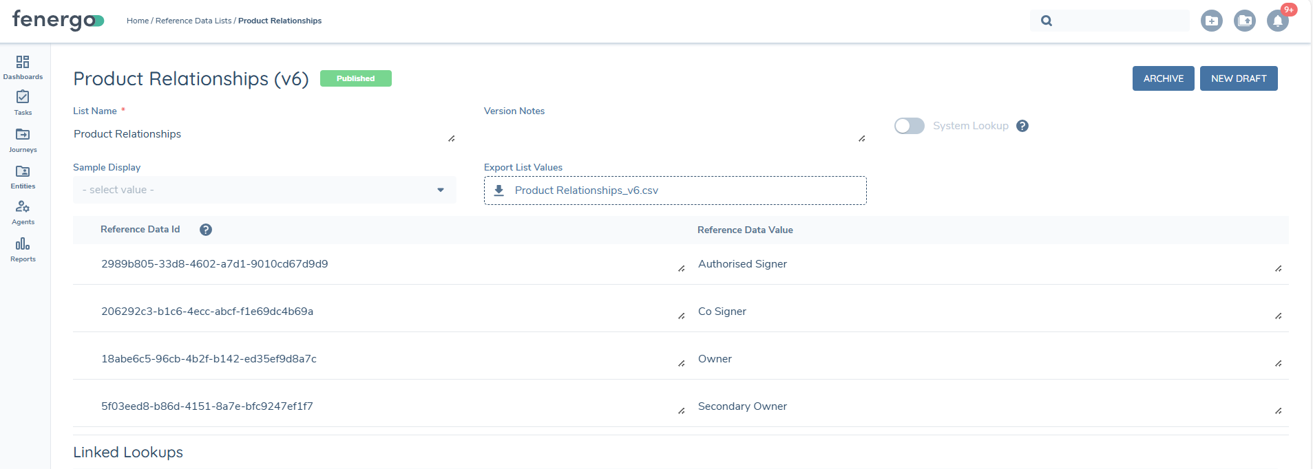 Product Relationship lookup