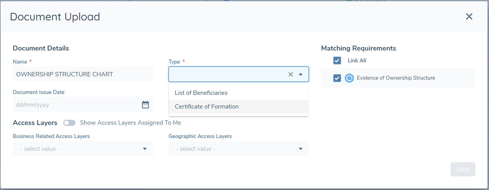Upload Specific Initial